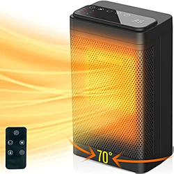 Calentador de espacio portátil Calentadores eléctricos de cerámica de 1500 W Uso en interiores con termostato PTC Calentador rápido de habitación Cale en oferta