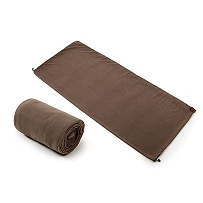 ZOYAFA Saco de dormir ligero para acampar, portátil, ultraligero, forro polar, forro polar, cama ligera para tienda de campaña al aire libre, camping,
