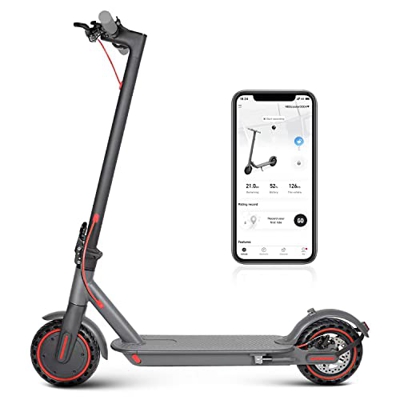 Patinete Electrico Adultos, 350W Velocidad Máx 25km/h hasta 30km, 8.5" Neumático de Nido de Abeja Portátil Plegable Scooter Eléctrico