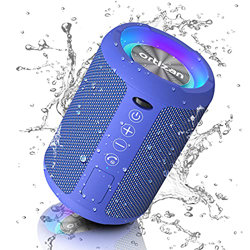Ortizan Altavoz Bluetooth inalámbrico con luz LED, Mini Altavoces portátiles Rich Bass, Bluetooth 5.0 y micrófono Incorporado, 15H, Altavoces Impermea en oferta