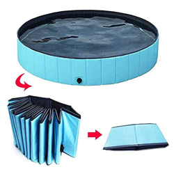 Piscina plegable para perros, gatos y niños, piscina resistente para mascotas, piscina grande para jardín, patio, baño e interior/exterior L (pequeño  en oferta