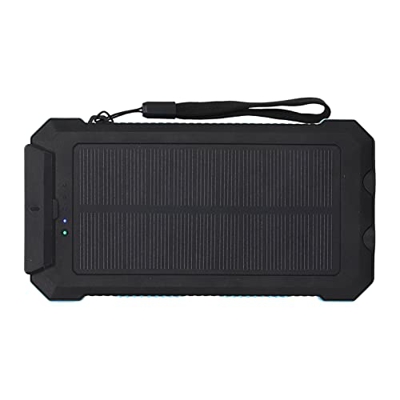 Omabeta Banco de Energía Solar, 2 Puertos X 5V 3.1a Cargador Solar 20000mAh Chip IC con Brújula para Productos Electrónicos para Uso en Exteriores