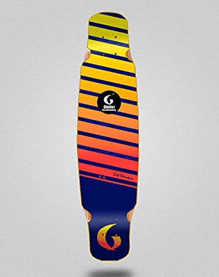 Glutier Skate Skateboard Longboard Deck Mix Bamboo 46x9 Lumix