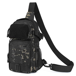 UBORSE Táctical Mochila de Pecho Militar Impermeable Bolso Cruzado Mochila de Hombro Nylon Molle Bolsa de Bandolera Bolsa de Mano al Aire Libre en oferta