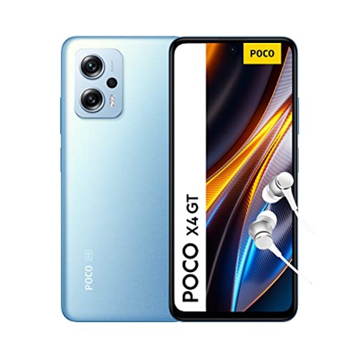 POCO X4 GT 5G - Smartphone de 8+256GB, Pantalla de 6.6” 144Hz DynamicSwitch, MediaTek Dimensity 8100, Triple Cámara de 64MP, 5080mAh, Blue (Versión ES