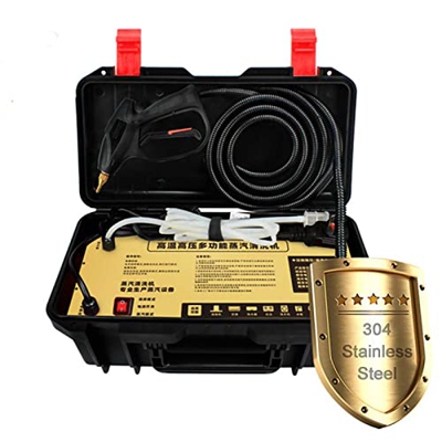 SXFuture 3000W Limpiadores de Vapor Alta Presion Hogar Limpiador de Vapor de Alta Temperatura con Cabezales de Cepillo para Muebles de Cocina, baño y 