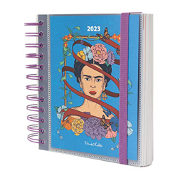 Grupo Erik Agenda 2023 día página Frida Kahlo - Agenda Frida Kahlo 2023 - Agenda anual 2023 - Planner 2023 - Producto con licencia oficial, AAEDPM2301 en oferta