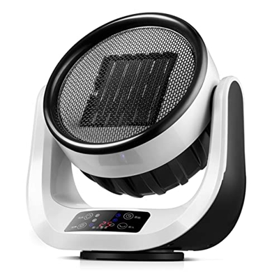 HYE Calentador de 2.000 W Interesante Calentador de Espacio de 6 velocidades 8 Horas de Tiempo, Calentador eléctrico con diseño de Perilla, diseño dom