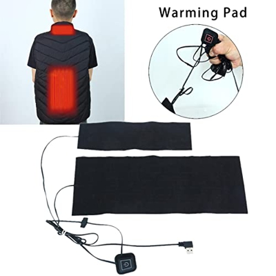 MANGUO Chaleco calefactor eléctrico | Chaleco térmico recargable unisex - Carga USB a prueba de frío Ropa lavable con ajuste de tres niveles