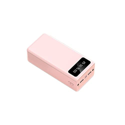 JJJ Banco de energía autónomo de Gran Capacidad, Fuente de alimentación móvil Creativa portátil de 30000 MAh (Color : Pink, Size : 10000mAh) en oferta