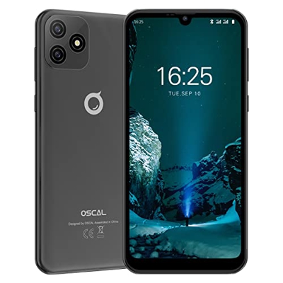 Teléfono Móvil Barato OSCAL C20 Pro, 6.1" HD+ Android 11 4G Smartphone, Otca-Core Móviles con Cámara 8MP+2MP, 32GB ROM(128G SD) Dual SIM/Face ID/GPS/F
