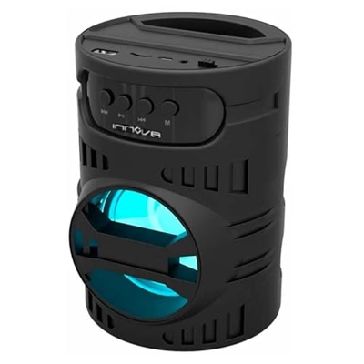 Altavoz portátil Innsoul Innova 3W 800mAh Bluetooth Negro/Azul Ø11,5x16 cm