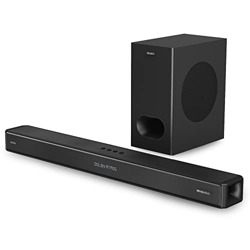 Majority Sierra Plus Barra de Sonido 2.1.2 Dolby Atmos | 400W con subwoofer inalámbrico | Sonido Envolvente con Altavoces orientados hacia Arriba | Co características