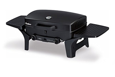 Enders Urban Barbacoa de gas portatil como barbacoa de mesa – Barbacoa con tapa, termómetro y estantes abatibles – Barbacoa camping jardín exterior co