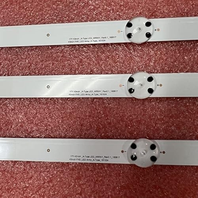Piezas de Repuesto de TV- 15 PCS LED Flight Strip Compatible con LG 43UJ634V 43LJ61_FHD_L LC43490059A LC43490058A Innotek 17y 43 Pulgadas_A LC43490063