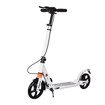 Blanco City Scooter Para Adultos Y Niños, Plegable, Altura Ajustable 89/96/104 Cm, 100 Kg, Regalos
