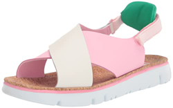 Camper Oruga K200157, Sandalias de Punta Descubierta Mujer, Pink/White/Green, 39 EU precio