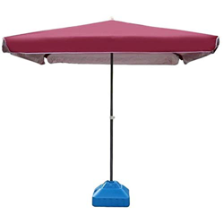 Outdoor Garden Parasols 6.5'Square Outdoor Patio Market Umbrella for Balcony Deck Garden Or Terrace Shade, 2M×2M (Color : Blue, Size : 6.5 Ft/200cm) ( en oferta
