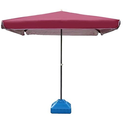 Outdoor Garden Parasols 6.5'Square Outdoor Patio Market Umbrella for Balcony Deck Garden Or Terrace Shade, 2M×2M (Color : Blue, Size : 6.5 Ft/200cm) (