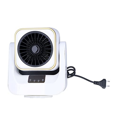 Zerodis Calentador Eléctrico Pequeño, Ventilador de Gran Angular de 1000 W 7 de bajo Ruido, Ventilador Oscilante Eléctrico y Ventilador de Escritorio 