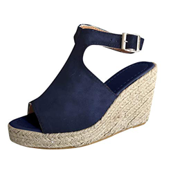 Dasongff Sandalias para mujer, sandalias de verano, sandalias de cuña, zapatos informales, sandalias de cuña, sandalias de verano, sandalias romanas,  precio