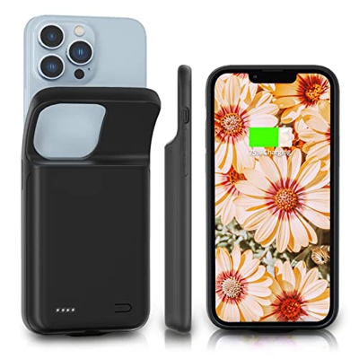 HUOBAO Funda de batería para iPhone13 Pro [6000mAh] Funda de Carga para iPhone, Funda Protectora de Carga portátil, Batería Recargable extendida para 
