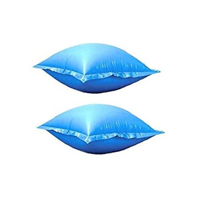 JUFUM 2 Piezas 4X4Ft Piscinas Flotante Duradera Almohada de Aire para el Invierno Inflable Cuadrado BañEras de Hidromasaje Accesorios PortáTiles para 