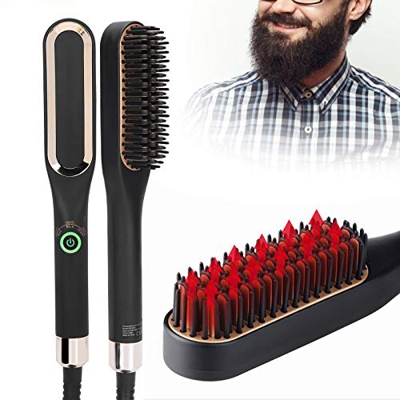 Alisador de barba para hombres, peine para alisar el cabello, peine para alisar la barba cepillo para alisar la barb herramienta para peinar el cabell