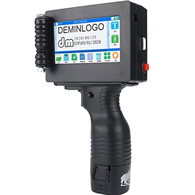 Impresora de inyección de Tinta portátil Pantalla táctil LED de 4,3 Pulgadas Máquina de codificación de inyección de Tinta de Secado rápido para códig