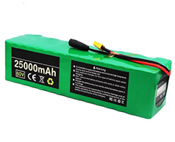 GYAM Batería De Bicicleta Eléctrica, Batería De Litio para Bicicleta De 60V con Cargador,Indicador De Potencia, Protección De Seguridad Múltiple, Bate características