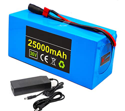 GYAM Batería E-Bike, Batería E-Bike De 36V con Cargador Placa De Protección BMS, Luz Indicadora De Potencia, Bicicleta De Montaña Accesorios para Scoo características