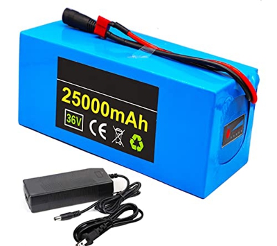 GYAM Batería E-Bike, Batería E-Bike De 36V con Cargador Placa De Protección BMS, Luz Indicadora De Potencia, Bicicleta De Montaña Accesorios para Scoo