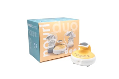 TensCare Nouri Duo - Sacaleches eléctrico doble. Silenciosa con luz nocturna y pantalla retroiluminada. 17 niveles de succión y 4 frecuencias de bombe