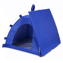 NaciZuo Suministros de Mascotas portátiles Carpa de Mascota Plegable para Perros al Aire Libre Refugio casa Mini Gatito Gato Carpa Azul Casas de Perro en oferta