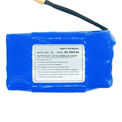 WILLQ Batería de Litio de 36V 4.4AH Batería de Bicicleta eléctrica de 4400mah Paquete de baterías de Iones de Litio Recargables de Gran Capacidad de 3 características