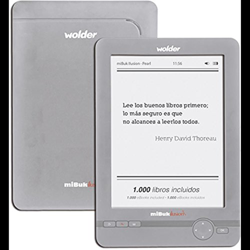 LECTOR DE LIBROS EBOOK WOLDER MIBUK ILUSION PEARL - TINTA ELECTRONICA PEARL - 4GB - 800X600 - 6" / 1 características