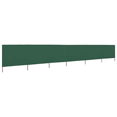 Hogar y jardín,Césped y jardín,Vida al aire libre,Sombrillas y sombrillas al aire libre,Tela de pantalla de viento de 6 paneles 800x80 cm Verde