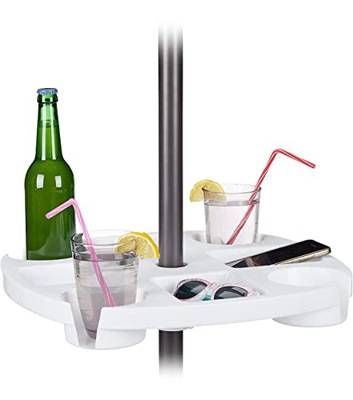 Decorspace - Mesa portavasos multiusos para sombrilla de playa y playa de 30 cm de diámetro