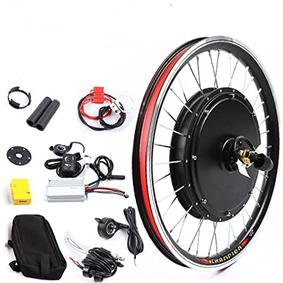 Kit de conversión Ebike de 20 pulgadas E-Bike delantero, kit de conversión de 1000 W, 48 V, motor trasero, kit de conversión Ebike integrado, pantalla