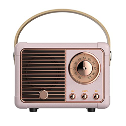 Luckyu Altavoz retro Bluetooth, altavoz vintage con estilo clásico antiguo, volumen fuerte, conexión inalámbrica Bluetooth 5.0, soporte de tarjeta TF, en oferta