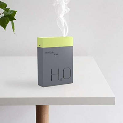 XMING Humidificador de Gran Capacidad Mini Inicio Silencio Dormitorio pequeño portátil Coche Hidratación humidificador (Color : Yellow, Size : 118X40X