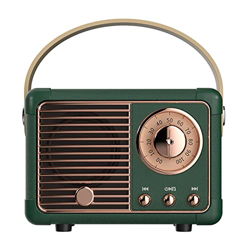 Luckyu Altavoz Bluetooth retro, altavoz vintage con estilo clásico antiguo, volumen fuerte, conexión inalámbrica Bluetooth 5.0, soporte de tarjeta TF, en oferta
