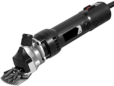 QHYTL Cordless Shearing Machine,750W Horse 6 Gears Electric Sheep Shearing Cutter Goat Wool Shaving Adjustment Push Trimmer Tool, (9 Tooth Straight Bl