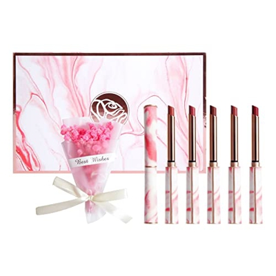 Labiales En Crema Juego de pintalabios creativo, paquete de , hidratante, resistente al agua, de larga duración, juego de pintalabios hidratante de te
