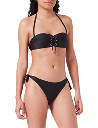 Emporio Armani Swimwear Padded Band & Brazilian W/Bows Bikini Ottoman Lycra Juego Biquini, Negro, XS para Mujer características
