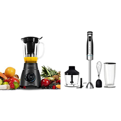 Cecotec Batidora Vaso Americano de 1800 W de Potencia, con Cuchilla de 6 Hojas de Titanio Negro, 3 Programas Automáticos y Jarra Termorresistente & Ba precio