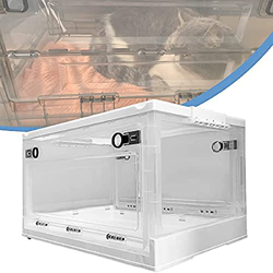 Jaula De UCI De Oxígeno para Perros Y Gatos, Caja De Nebulización para El Tratamiento De La Respiración De La Tos,Amazing23 en oferta