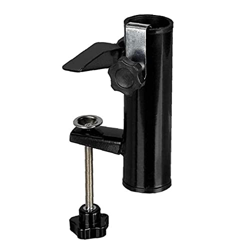 sevenjuly Soporte de Parasol Portátil Plástico Balcón Paraguas Soporte Accesorios Clip fijos Negro, Suministros de jardín en oferta