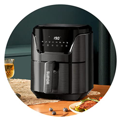 Freidora De Aire Freidora Eléctrica Multifuncional para Uso Doméstico Freidora Eléctrica Automática Freidora De Gran Capacidad Freidora Sin Aceite (Co características