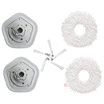 errio Accesorios de Repuesto de 5 Piezas, PañO de Mopa Cepillo Lateral para W10/W10 Pro Robot Aspirador, Pieza de Limpieza de Suelo